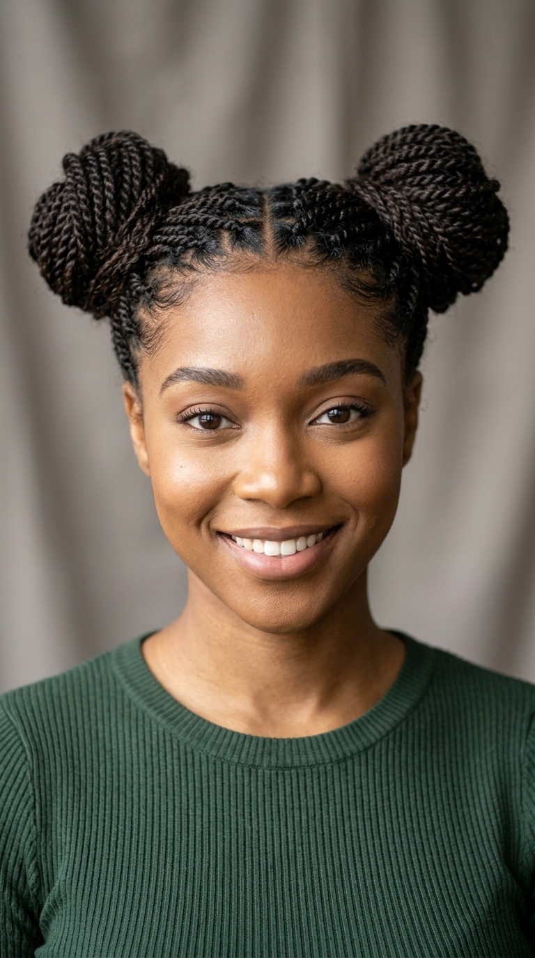Mini Twist Space Buns