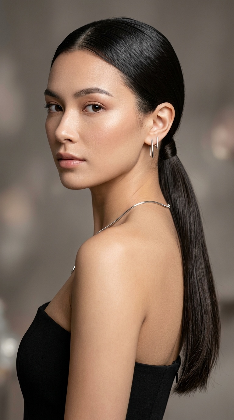 Minimalist Low Ponytail