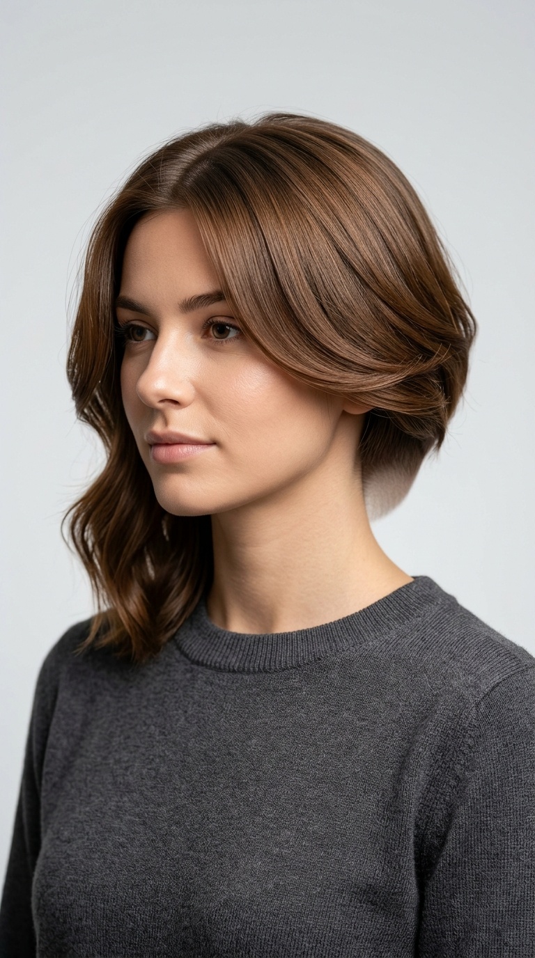 Minimalist Polished Undercut Layers