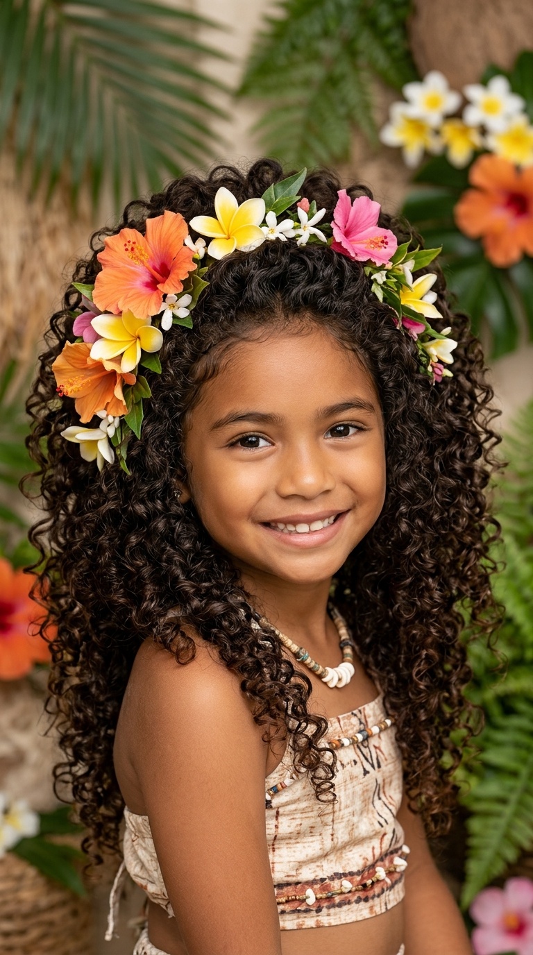 Moana’s Tropical Flower Curls