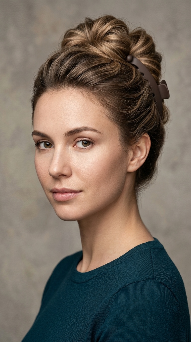 Modern Banana Clip Updo