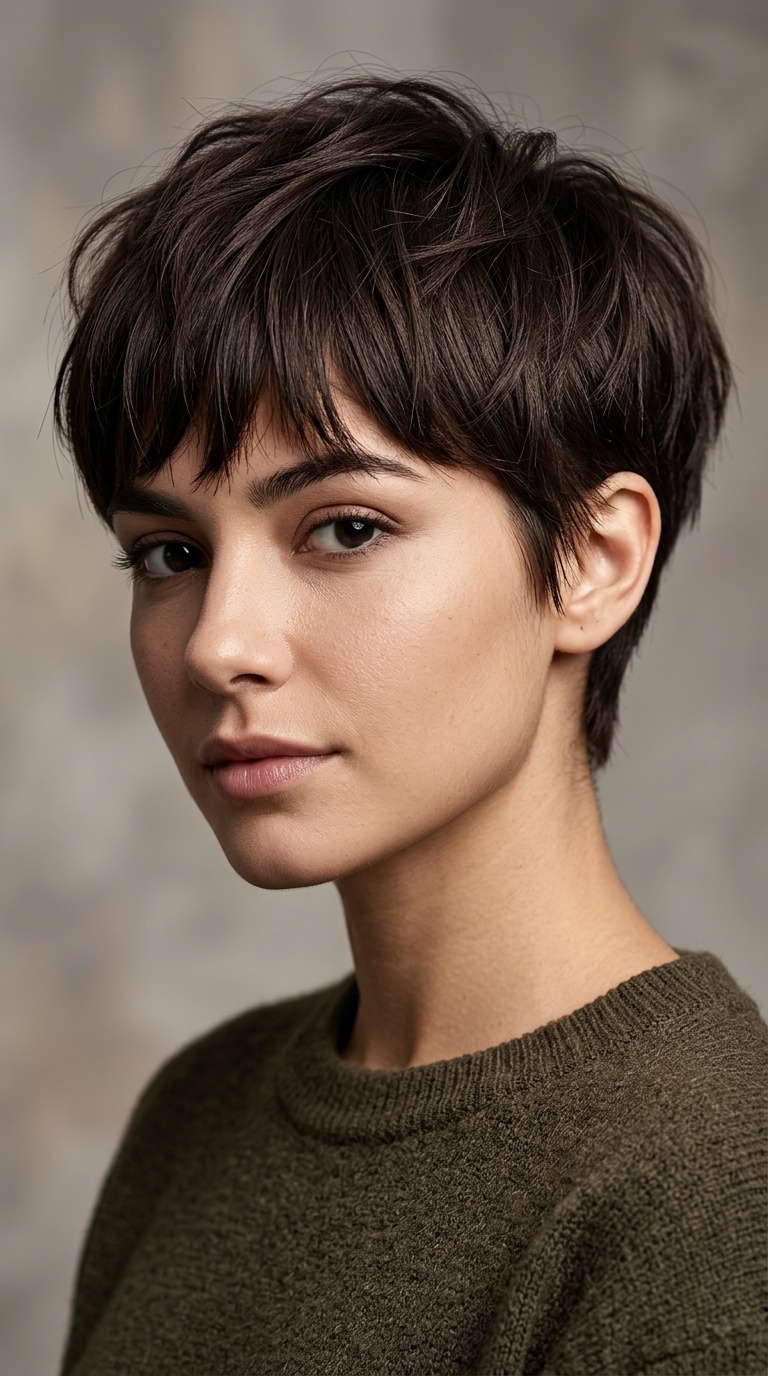 Modern Bowl Cut Pixie