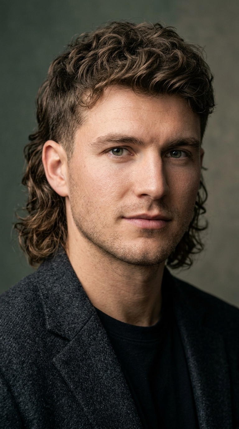 Modern Mullet with Wavy Layers