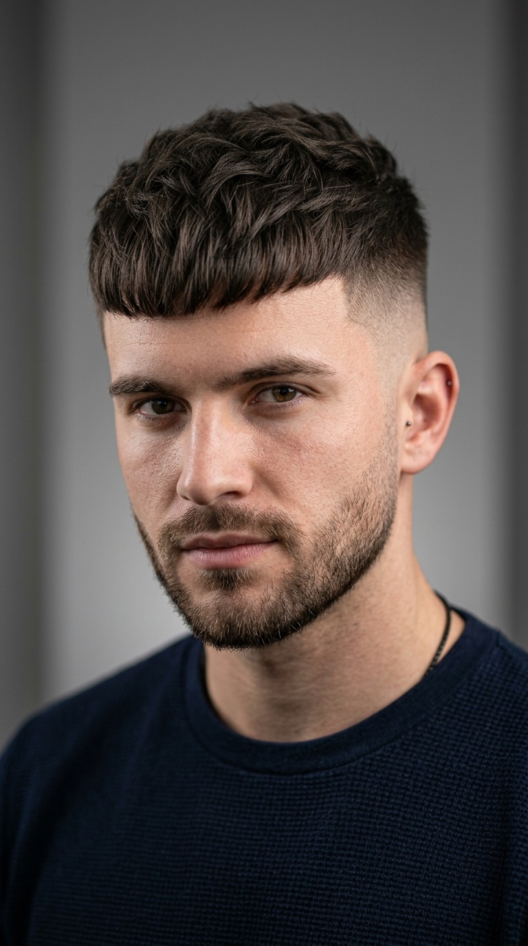 Modern Skin Fade with French Crop