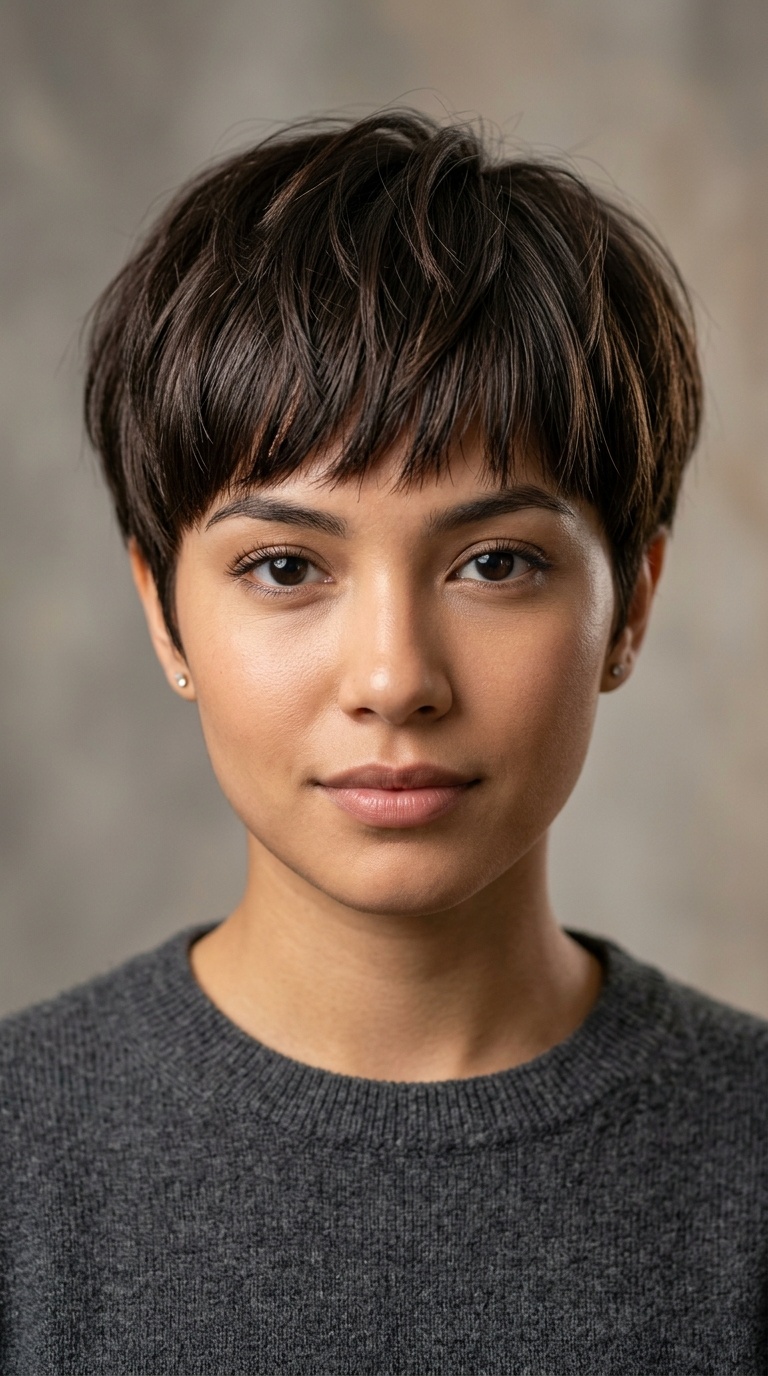 Modern Textured Bowl Cut