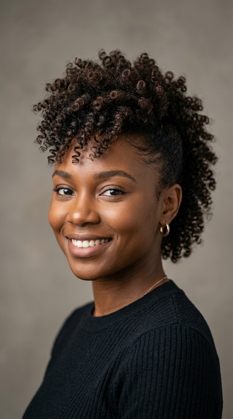 Mohawk-Inspired Curly Weave