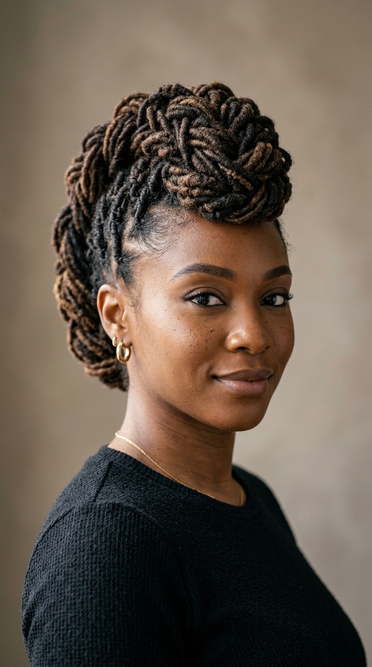 Mohawk-Inspired Updo