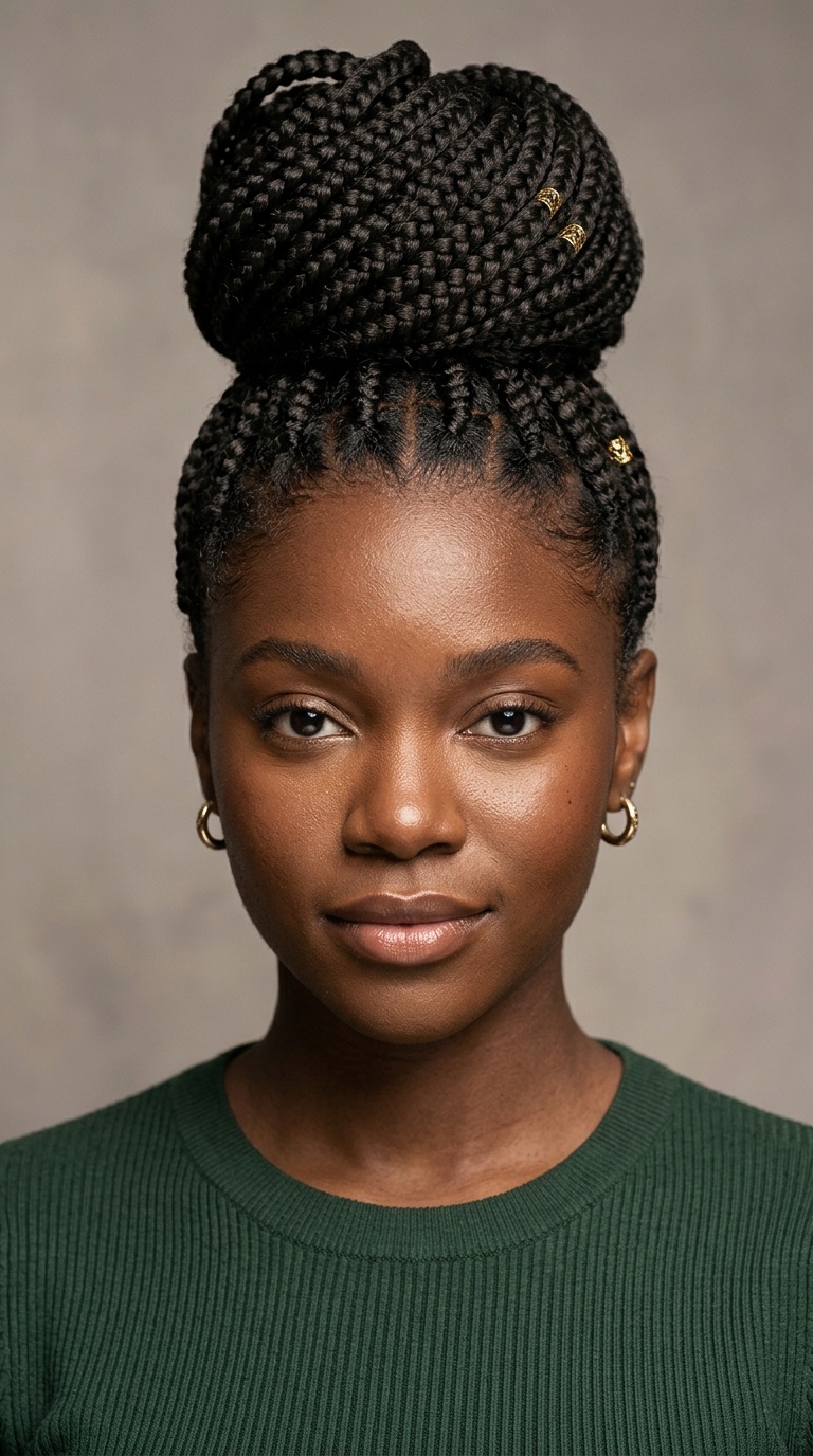 Multi-Braided High Bun
