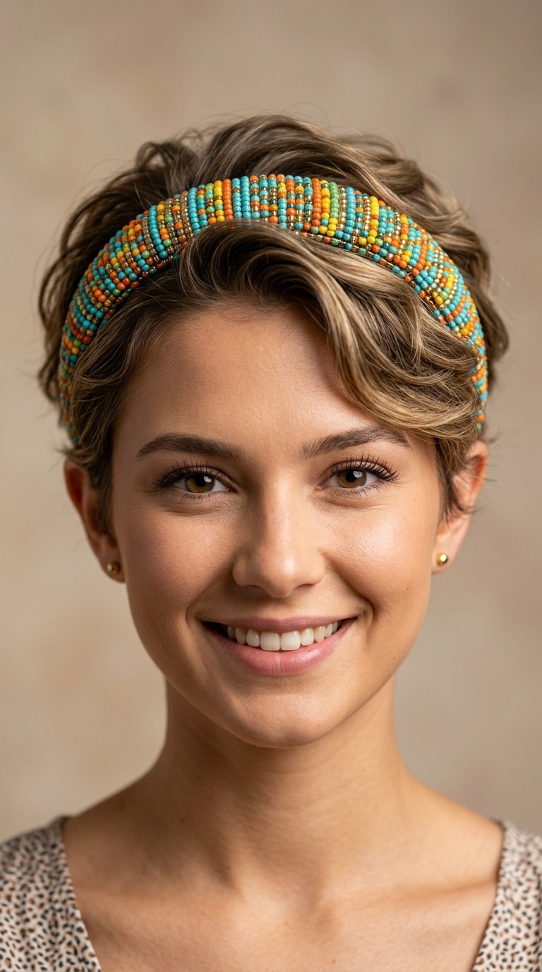 Multi-Colored Beaded Band