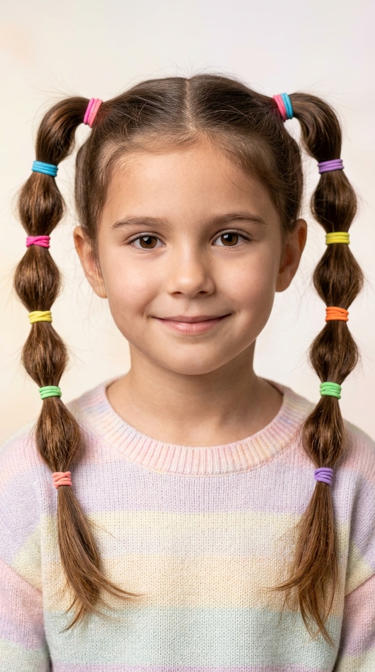 Multi-Colored Elastic Bubble Ties