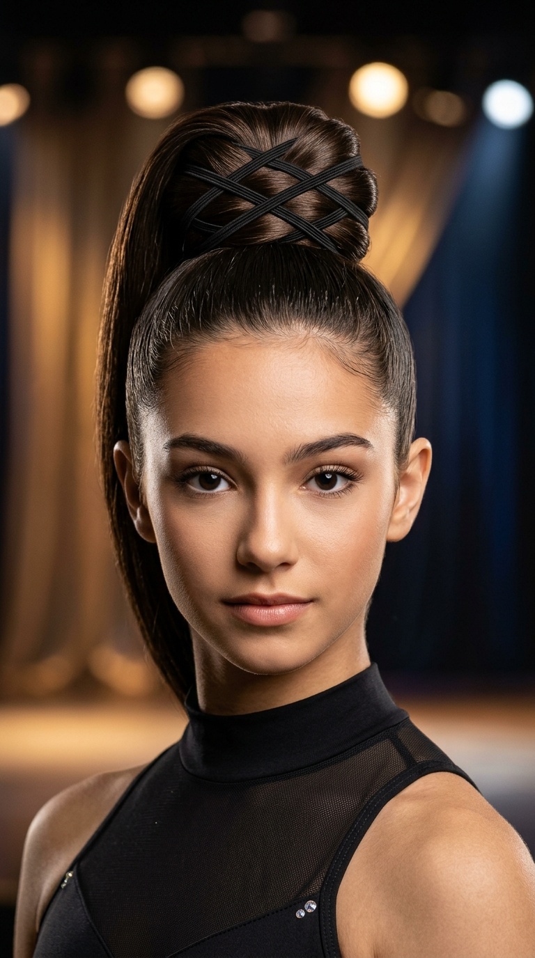 Multi-Elastic Criss-Cross Bun