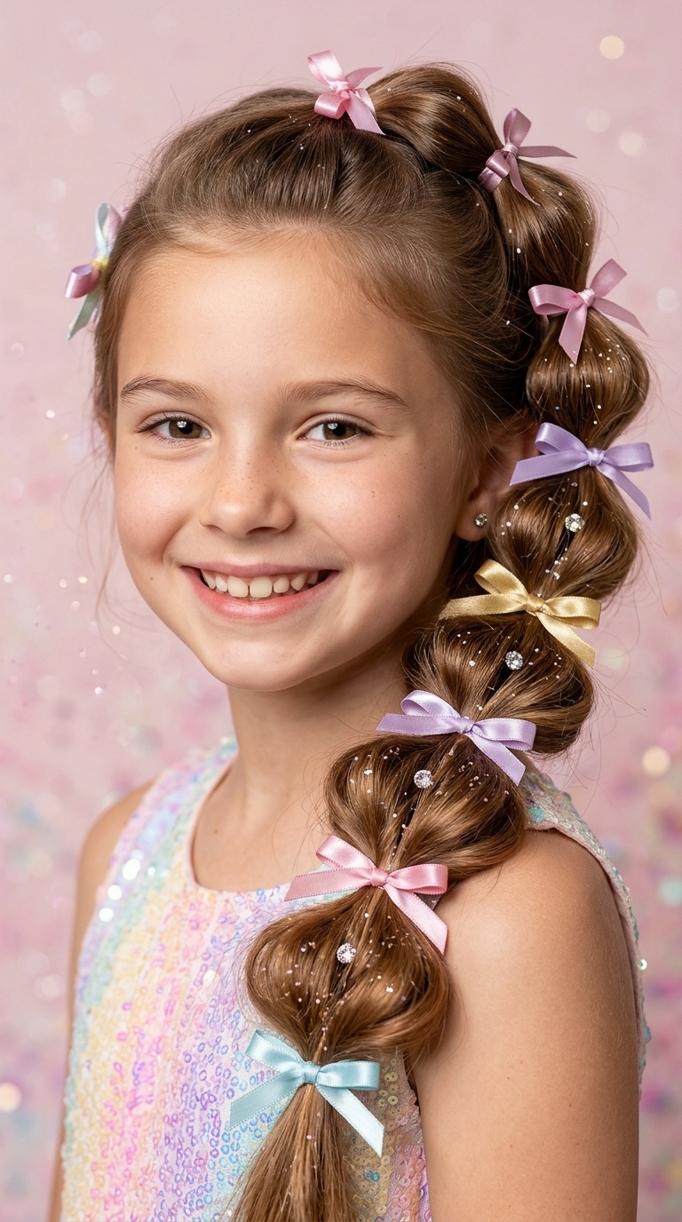 Multi-Layered Bubble Braids with Silk Ribbons