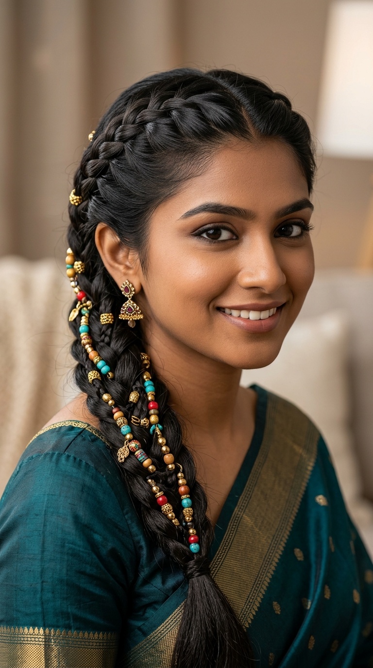 Multi-Strand Braid with Beads