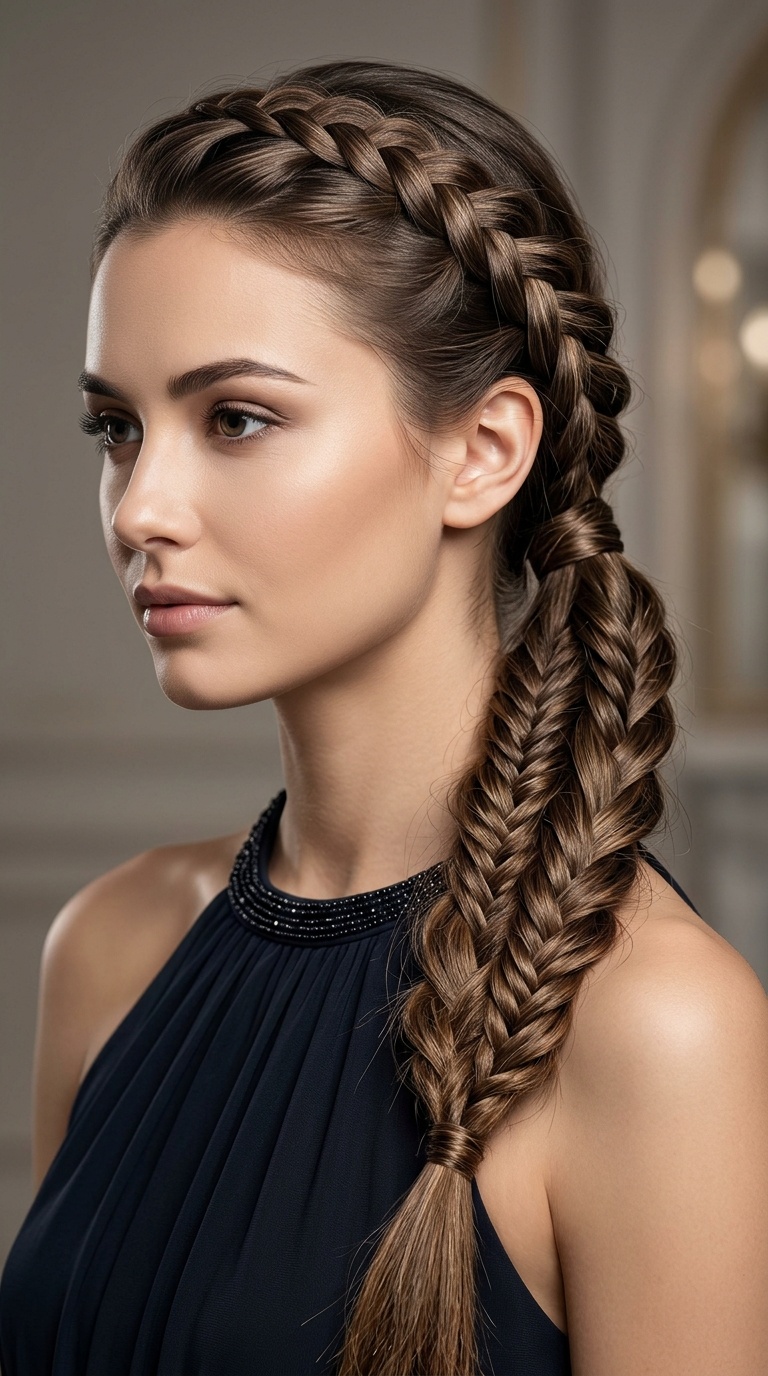 Multi-Strand Braided Ponytail
