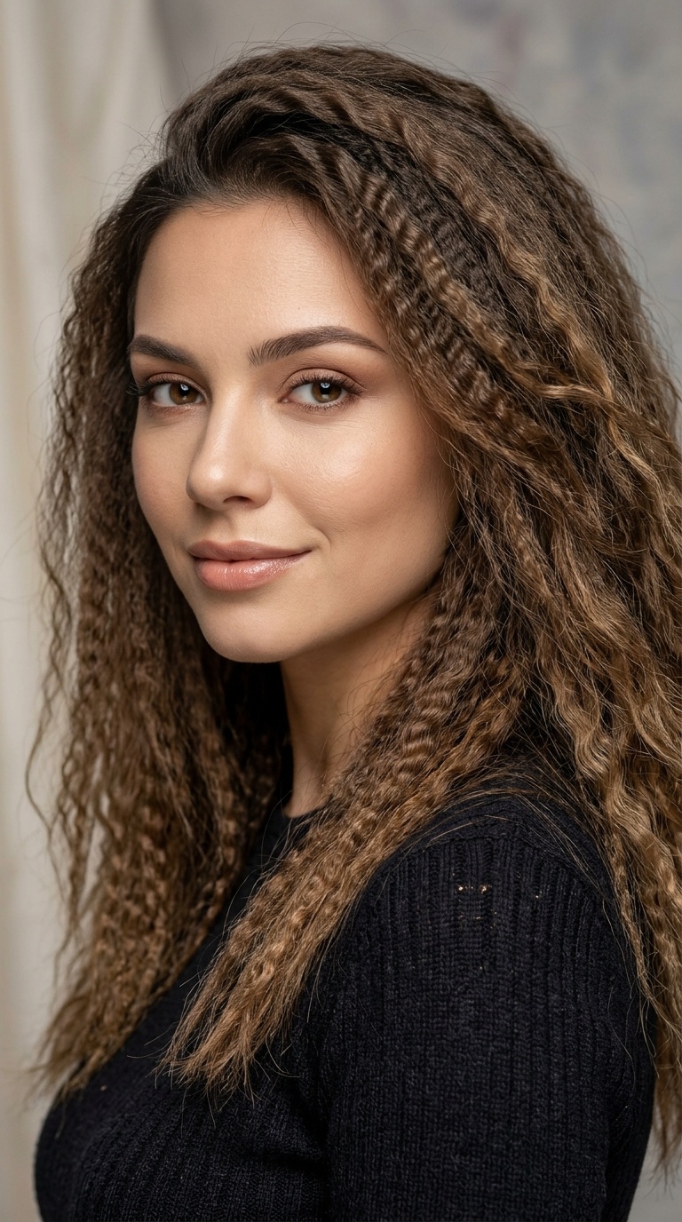 Multi-Textured Mixed Crimp