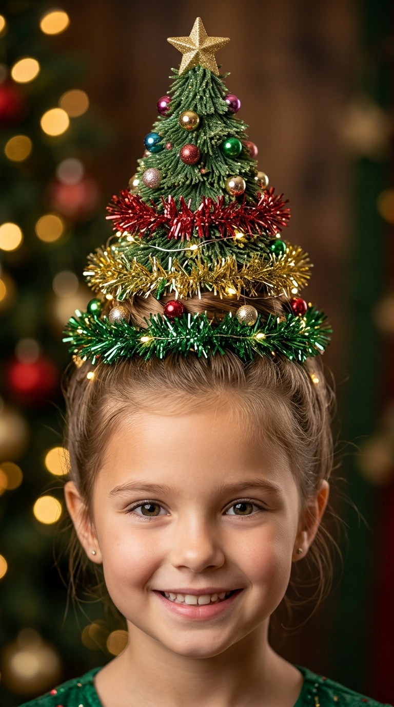 Multi-Tiered Tinsel Tower