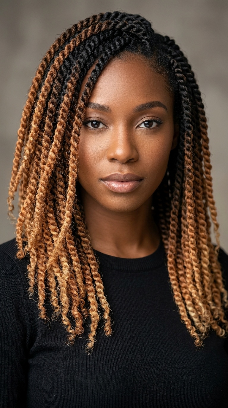 Multi-Tonal Ombre Twists