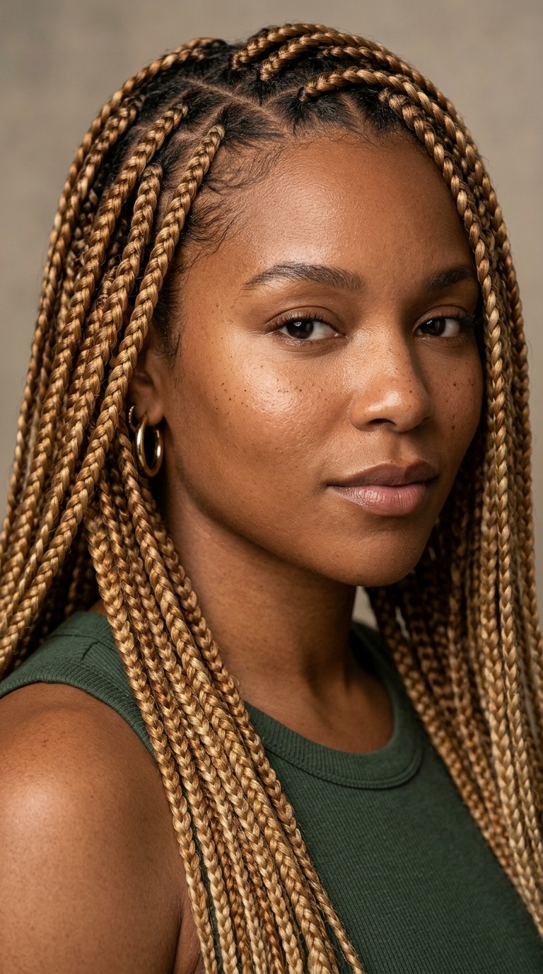 Multi-Toned Honey Blonde Braids