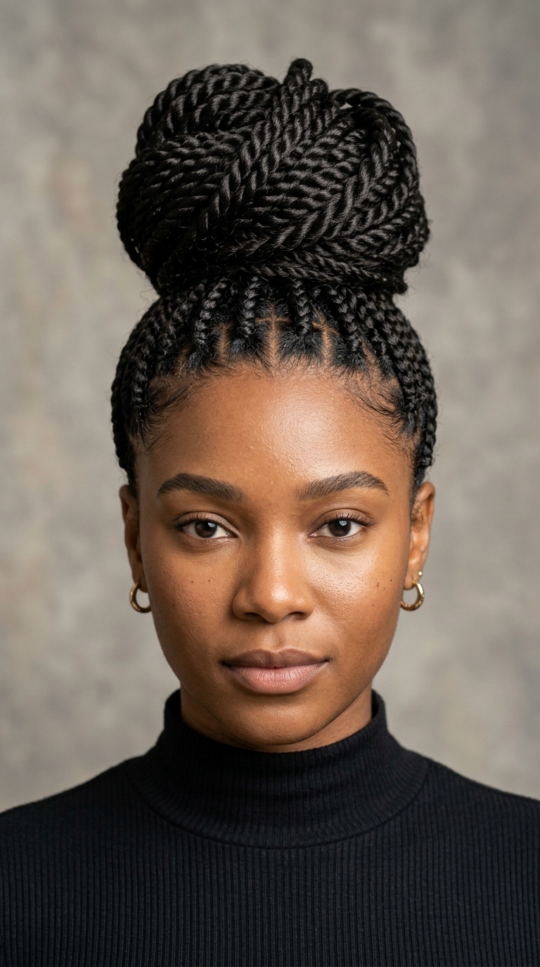 Multi-Twist High Bun