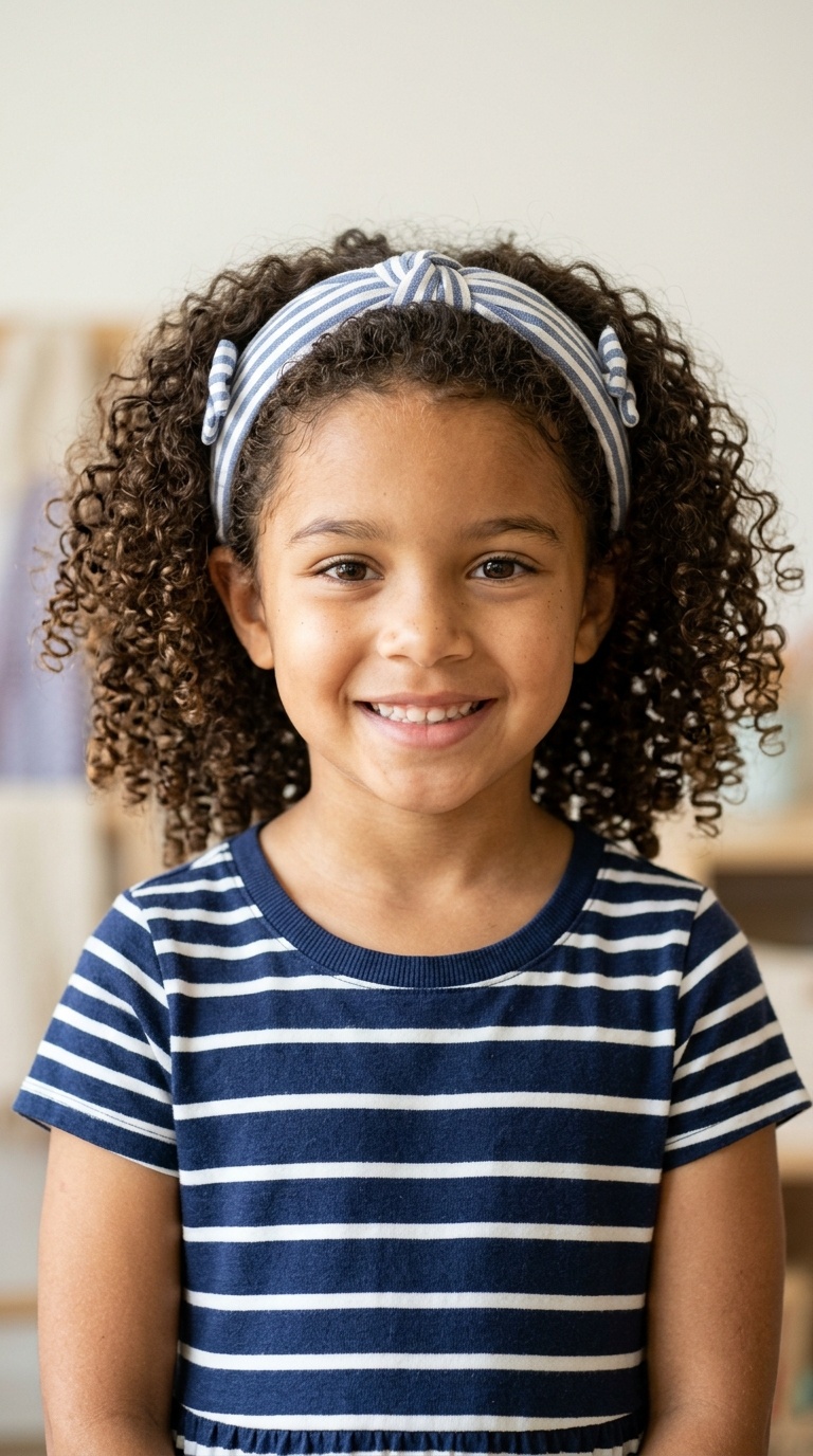 Natural Curls with a Headband