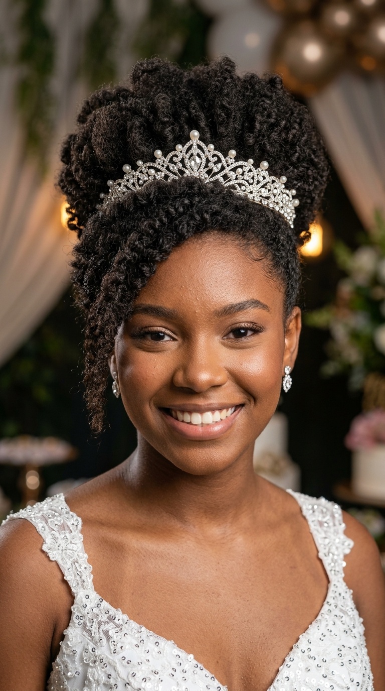 Natural Texture with a Tiara