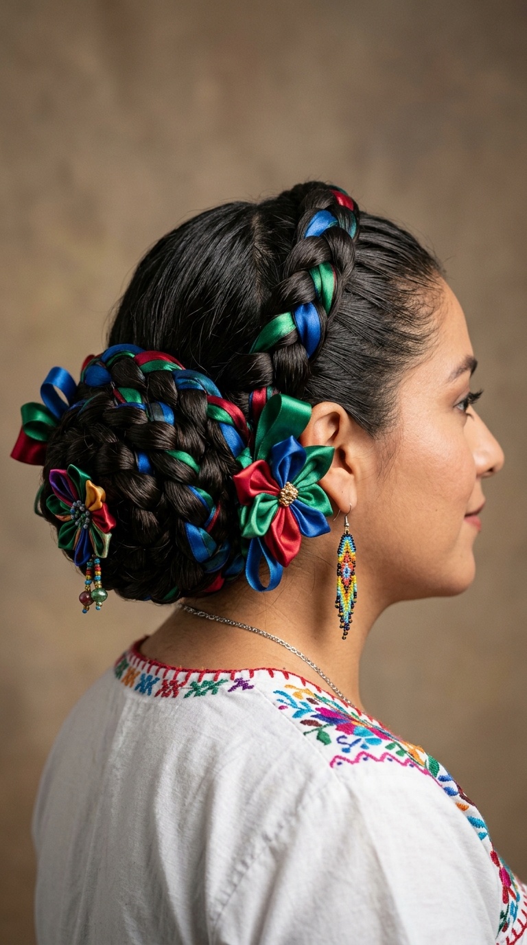 Nayarit Triple Braid Bun