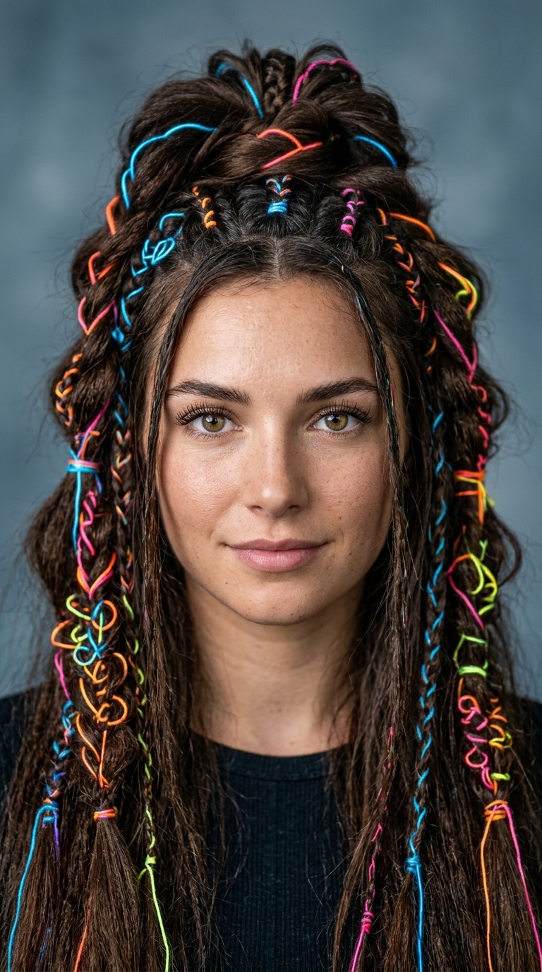 Neon Thread Embroidery