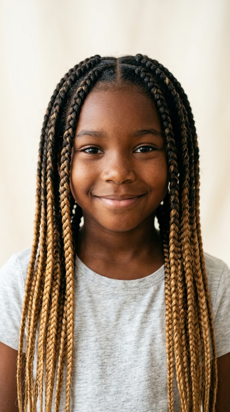 Ombre Big Box Braids