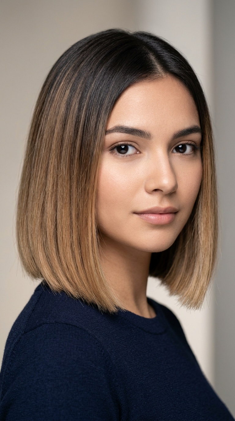 Ombre Blunt Bob
