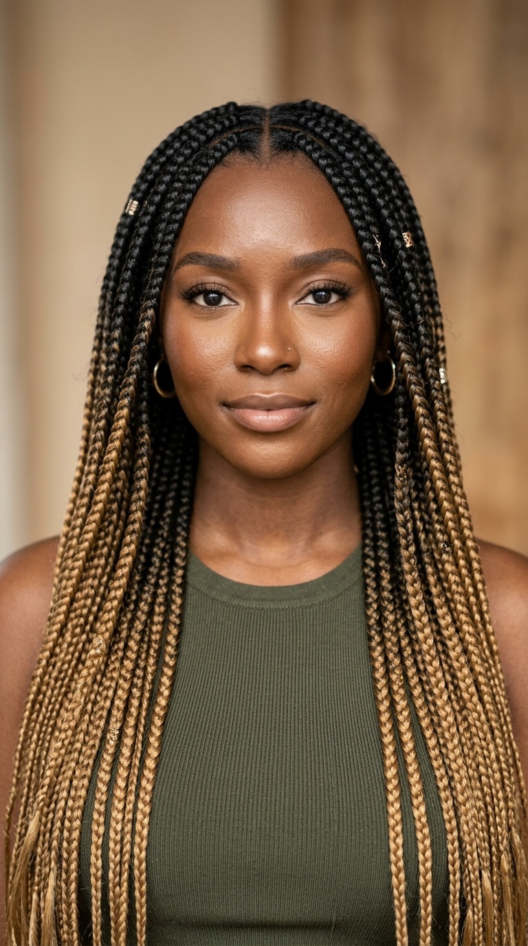 Ombre Box Braids