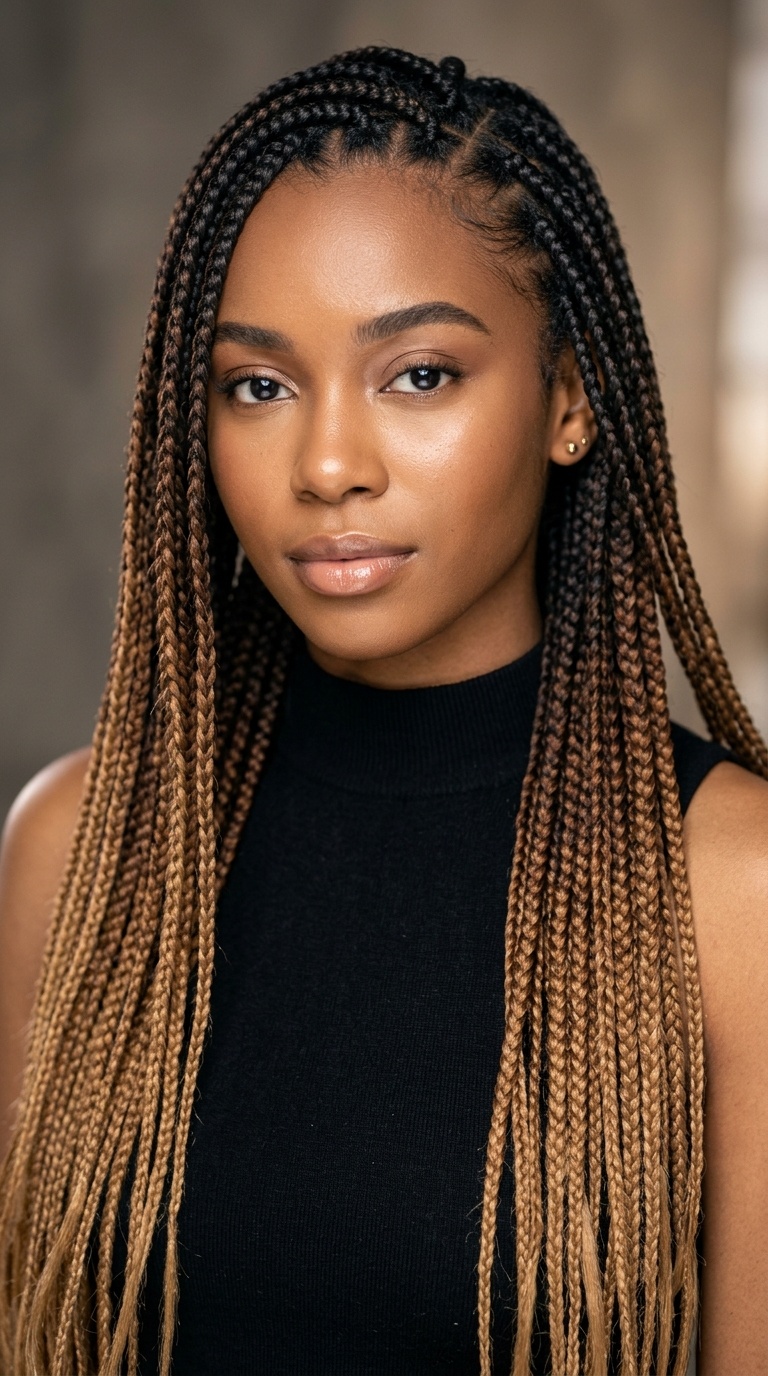 Ombre Gradient Braids