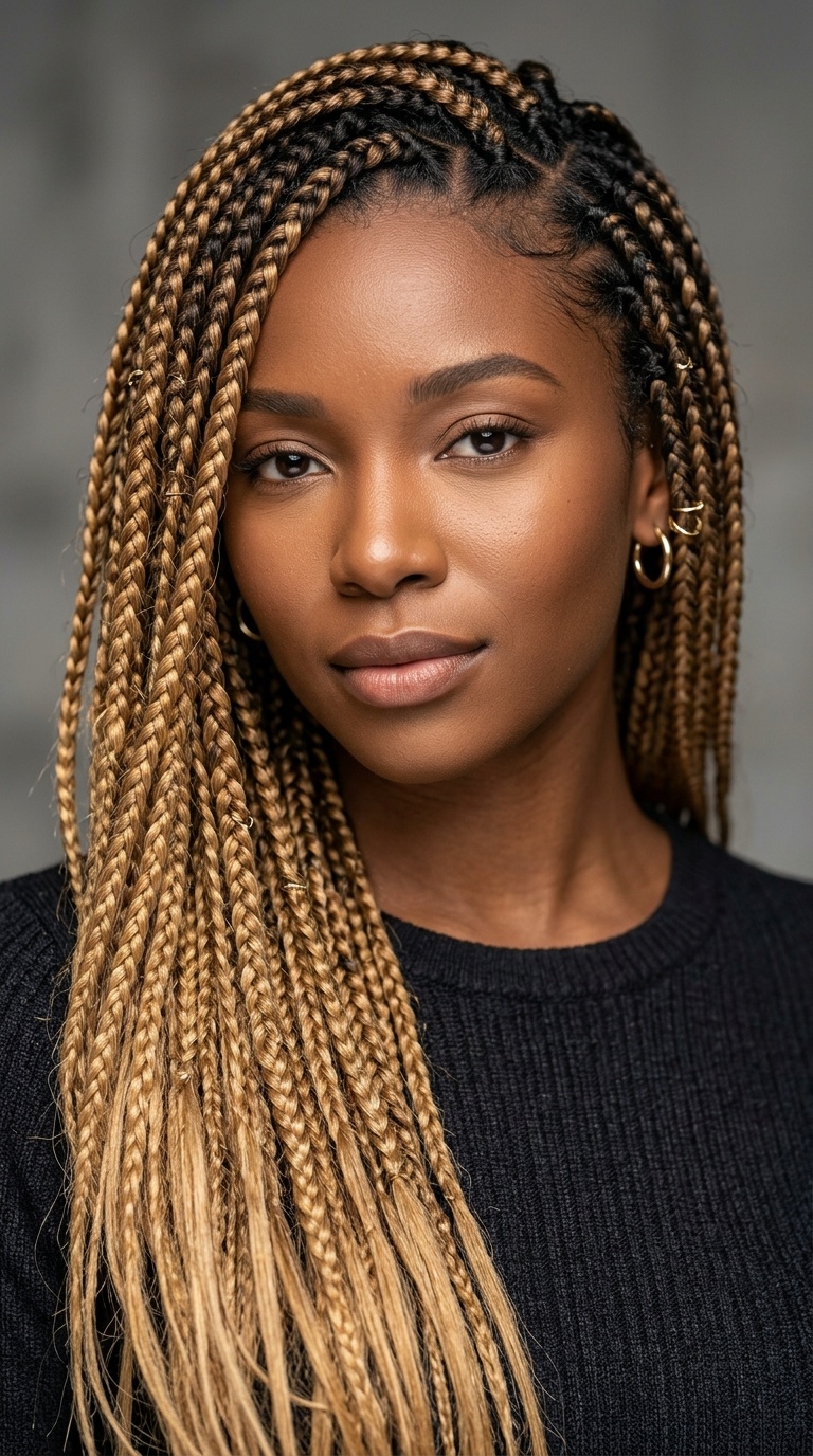 Ombre Honey Blonde Braids