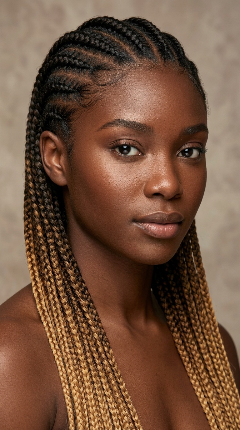 Ombre Honey Blonde Braids