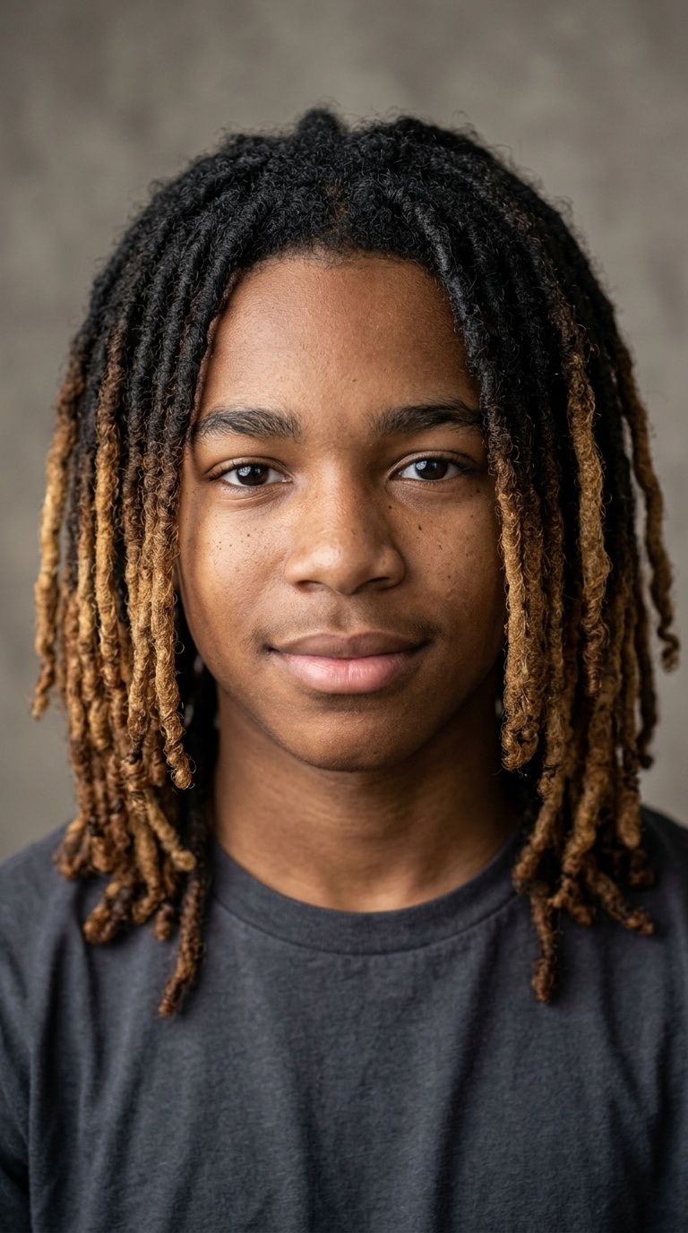 Ombre Locs for Boys