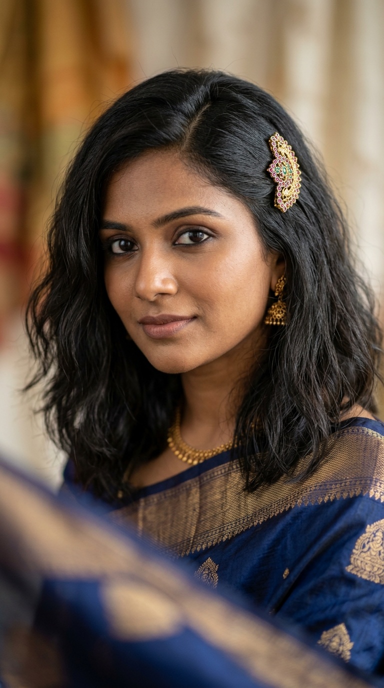 Open Hair with One-Side Clip