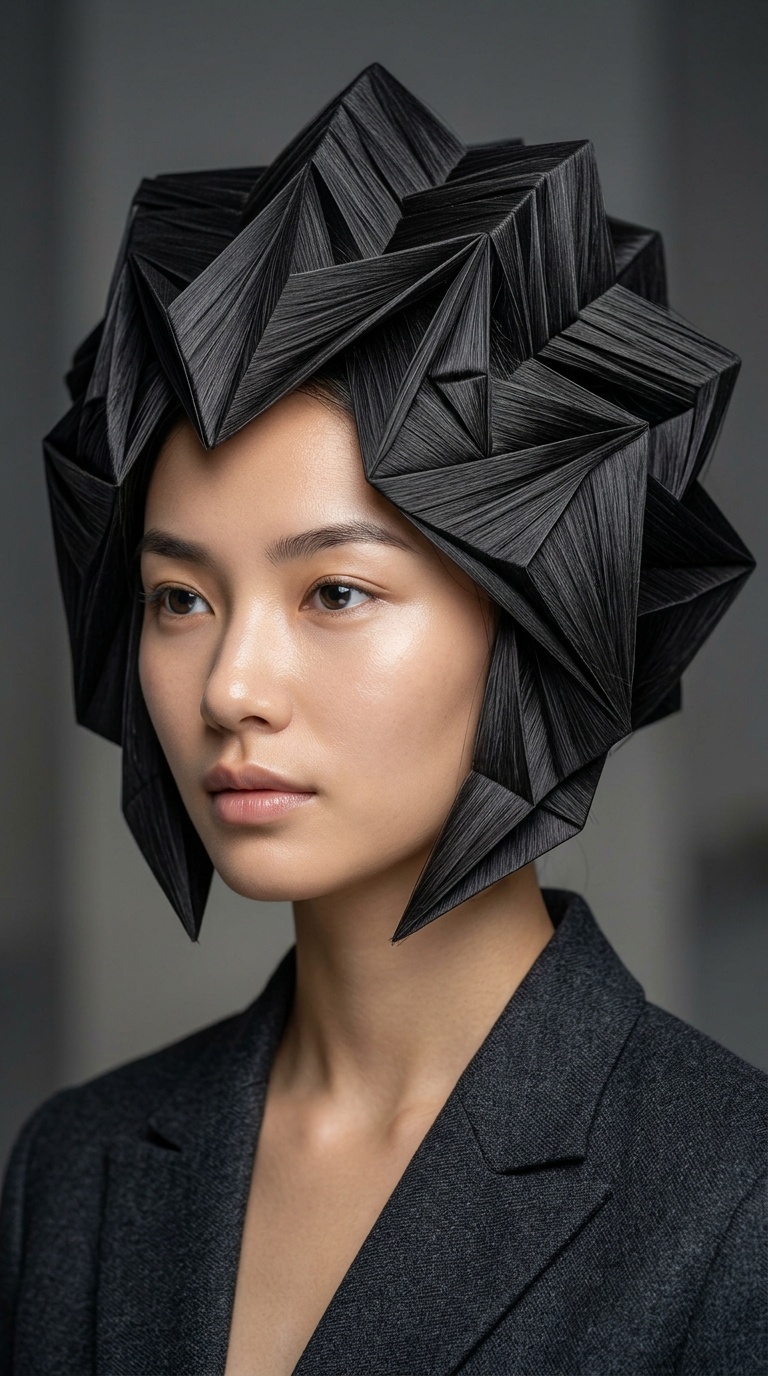Origami Folded Hair