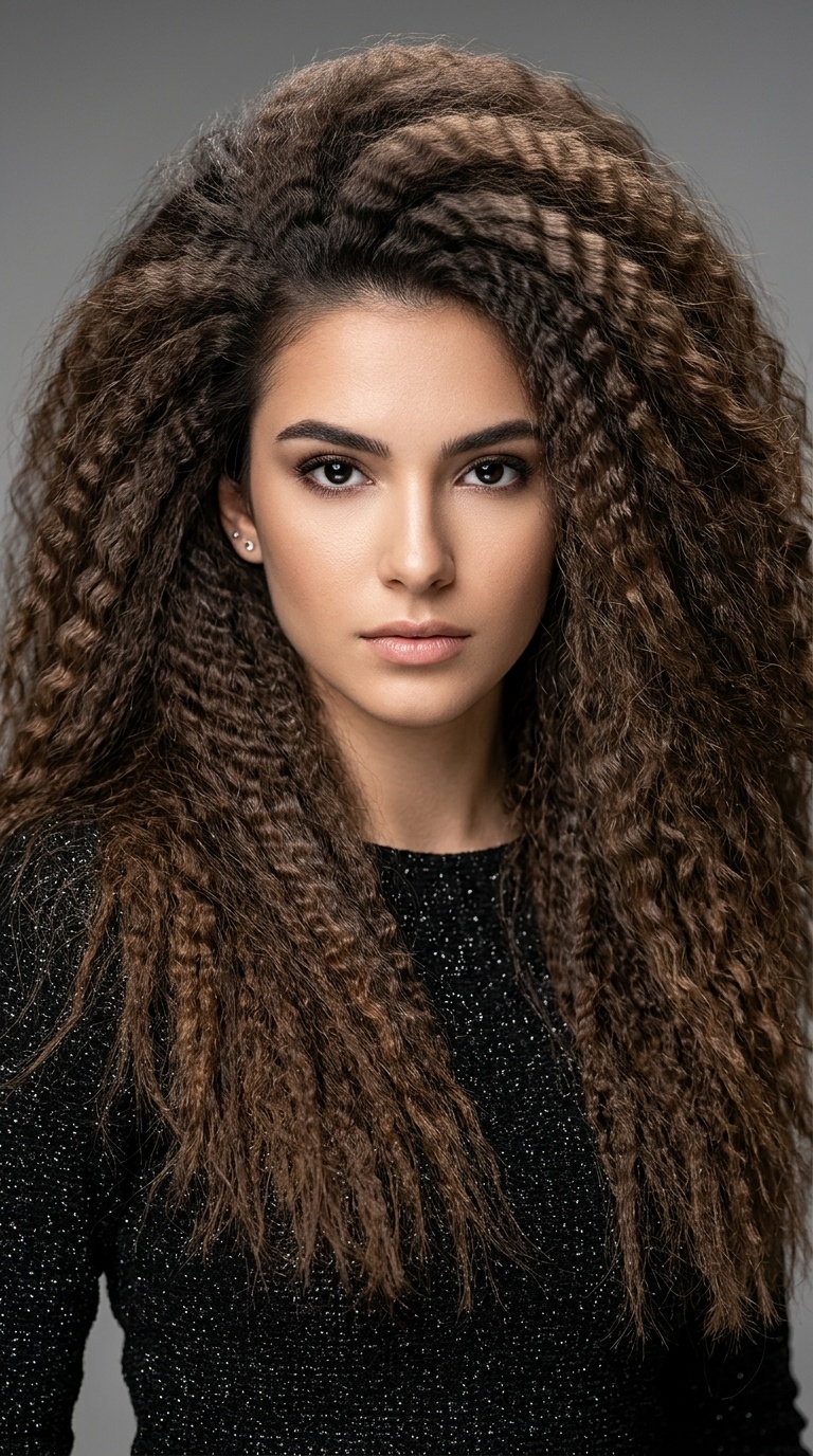 Oversized Crimp for Runway Vibes