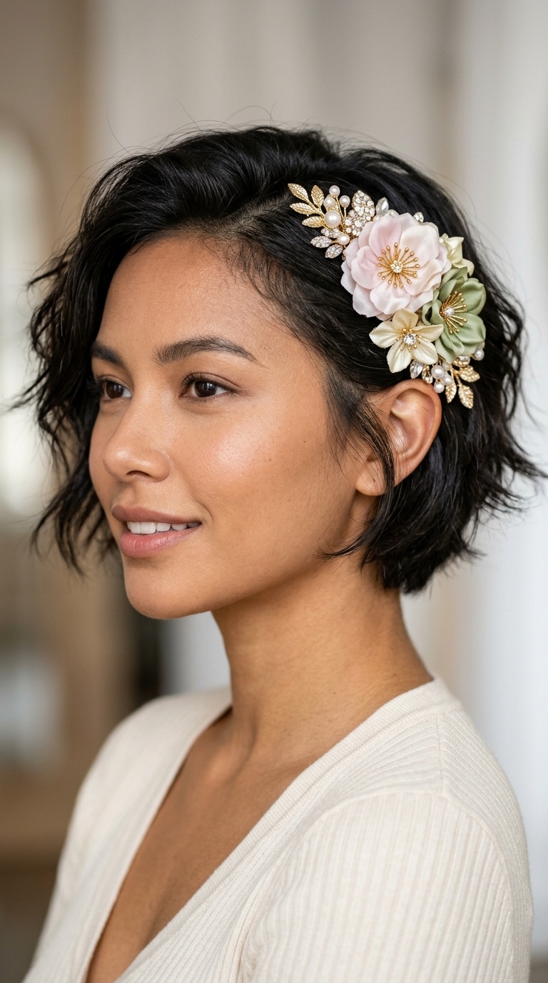 Oversized Floral Barrette