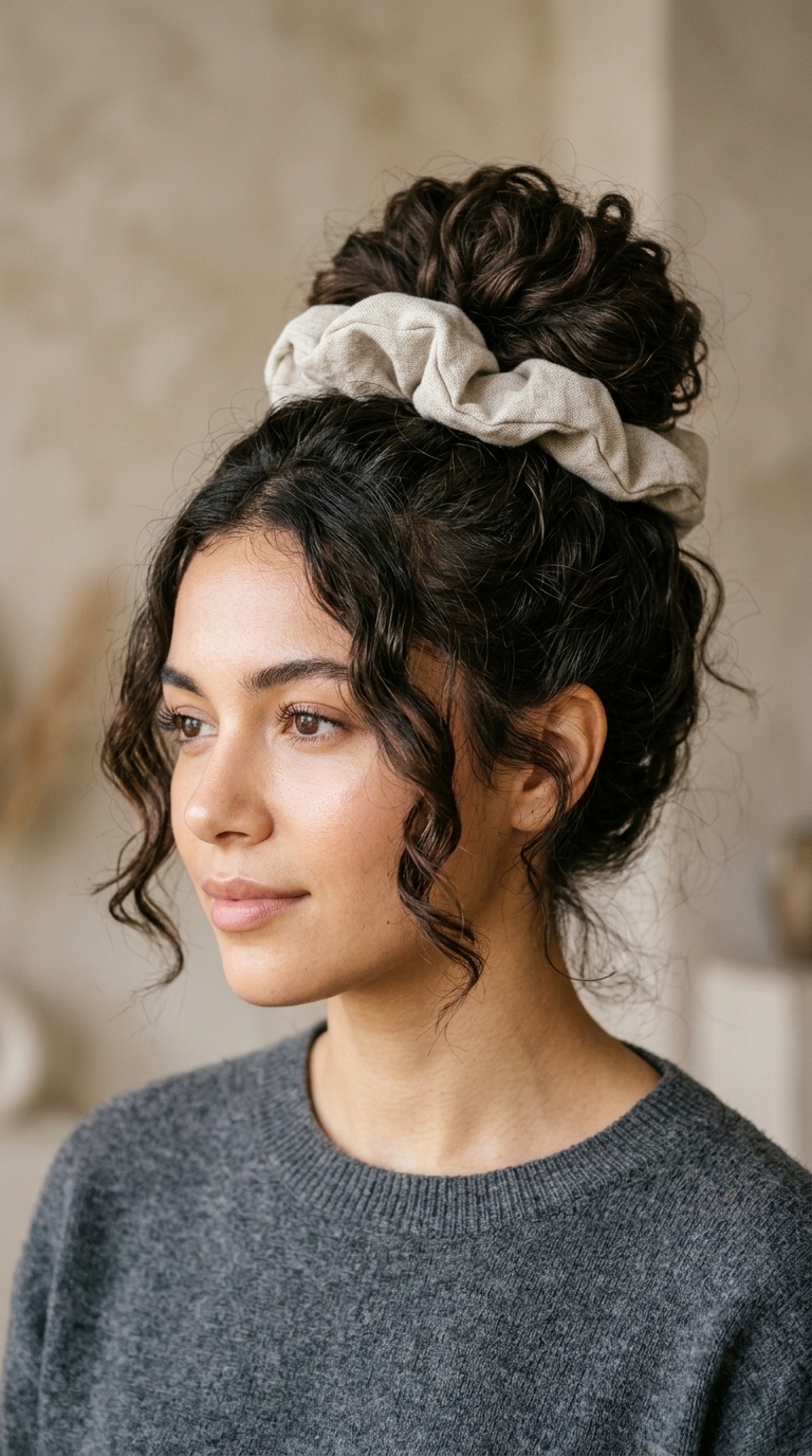 Oversized Scrunchie Bun