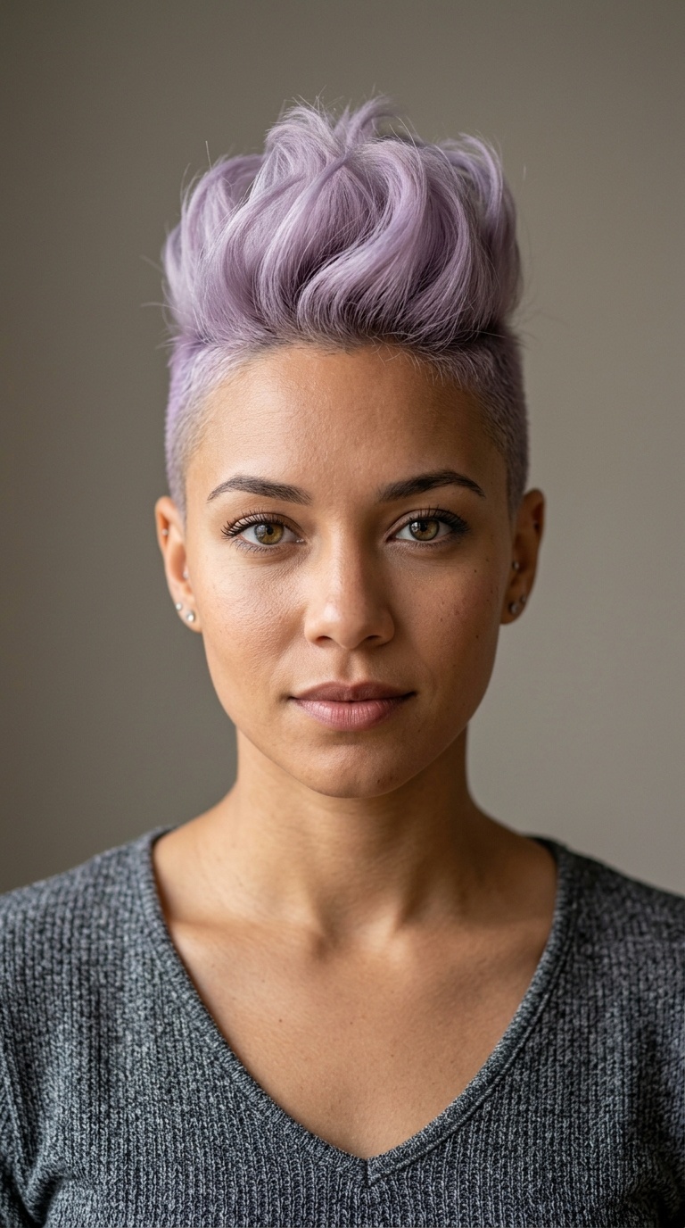 Pastel Lavender Soft Mohawk