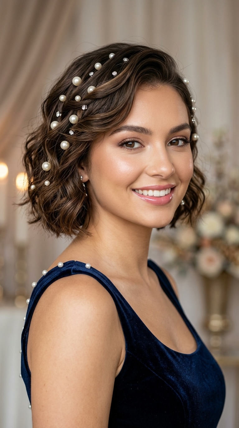 Pearl-Embellished Tresses
