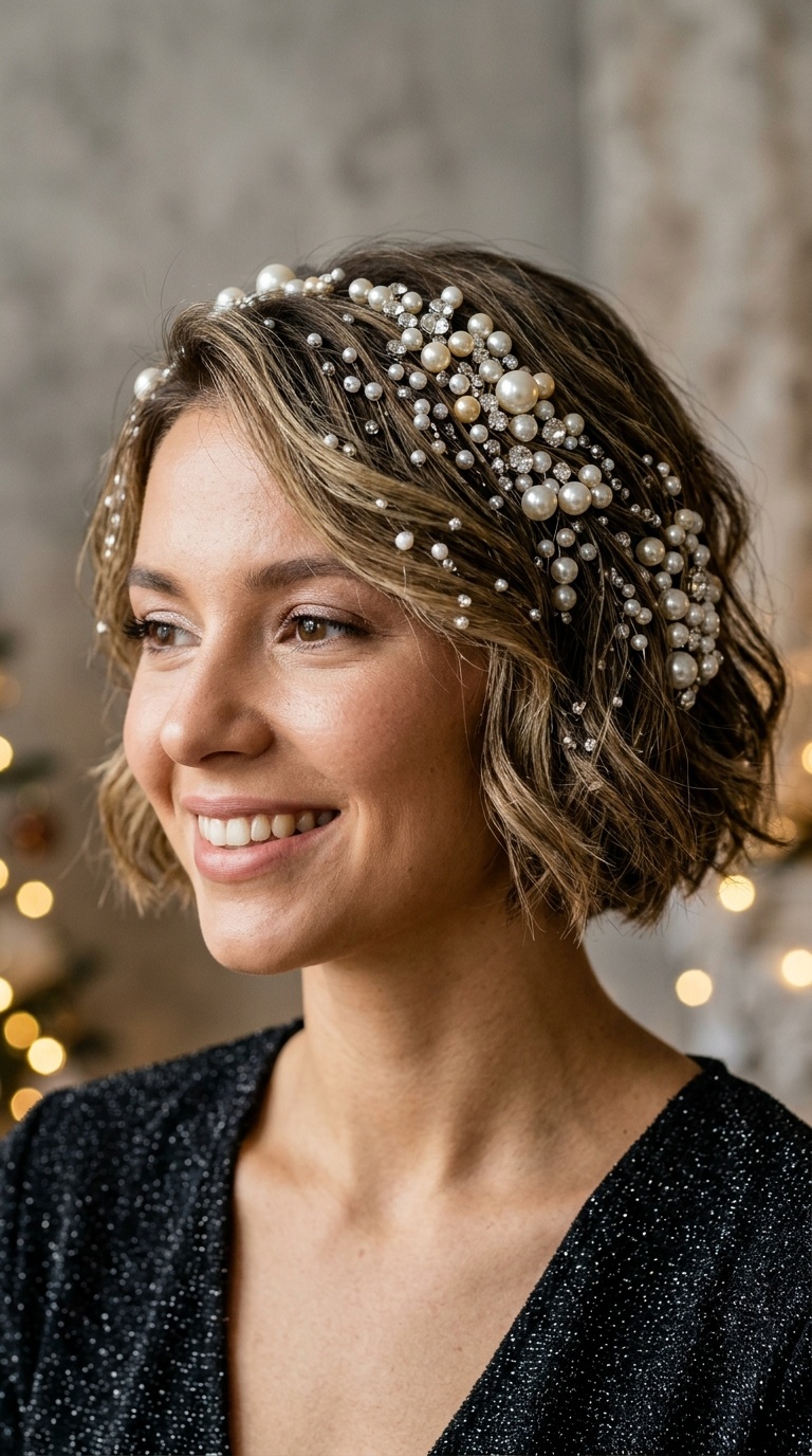 Pearl-Encrusted Bob