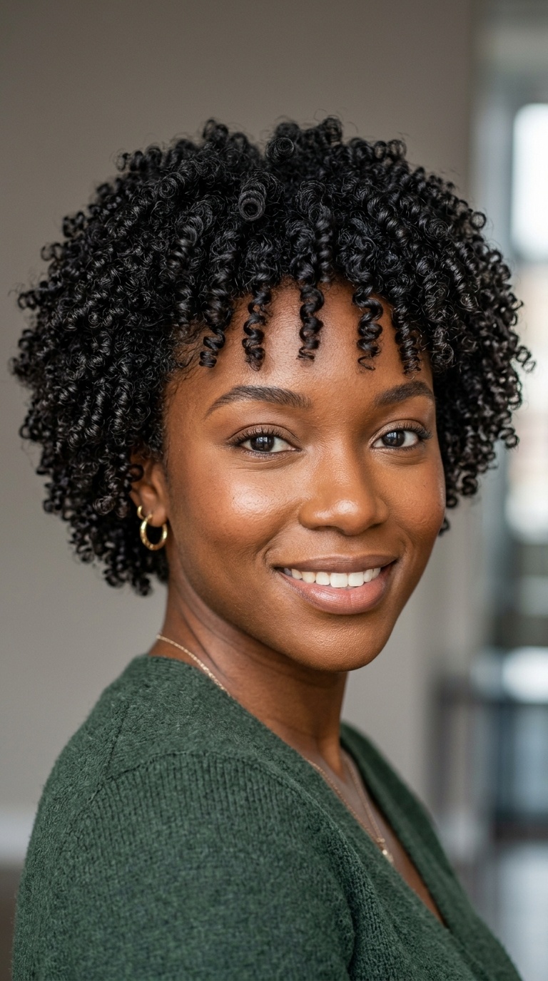 Perm Rod Set on Short Hair