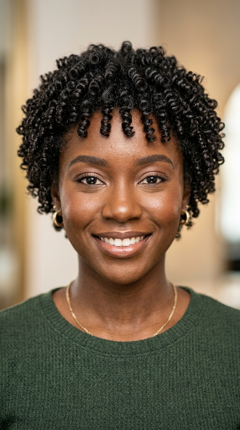 Perm Rod Set on Short Hair