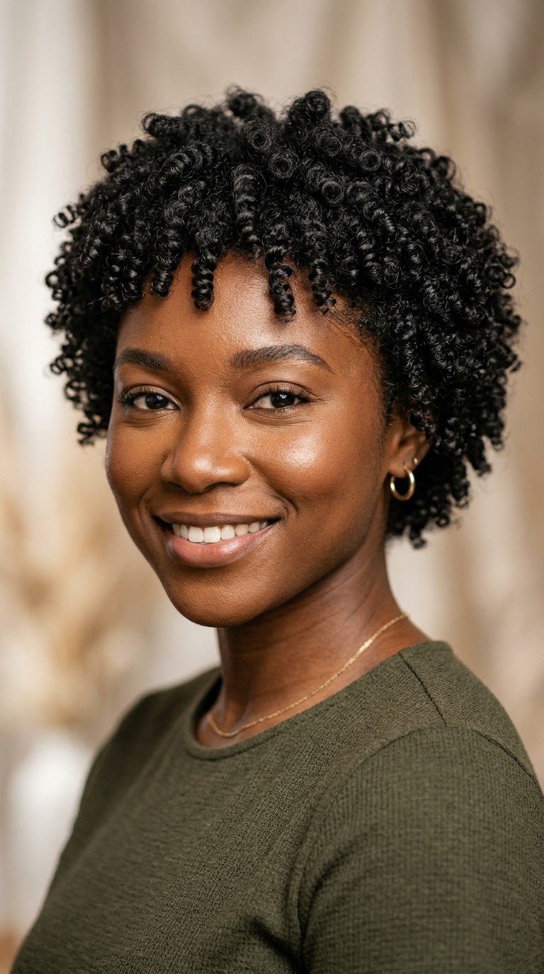 Perm Rod Set on Short Hair