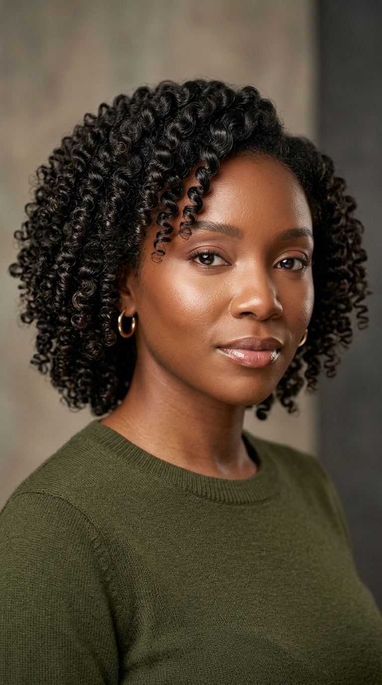 Perm Rod Set on Stretched Hair