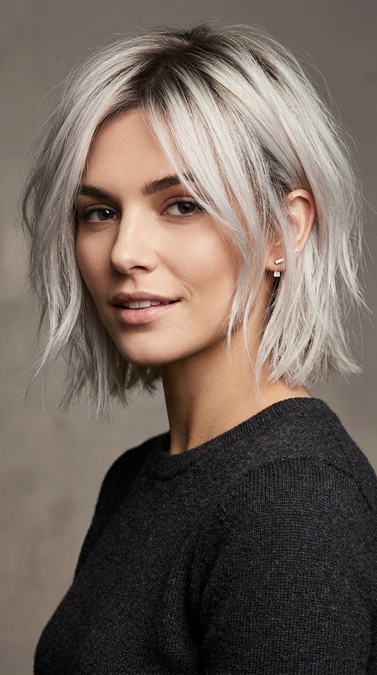 Piecey Platinum Bob