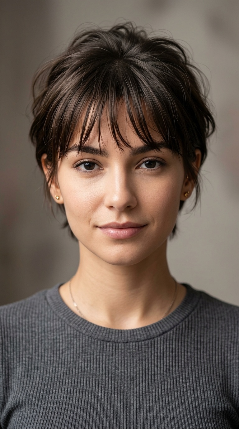 Piecey See-Through Bangs