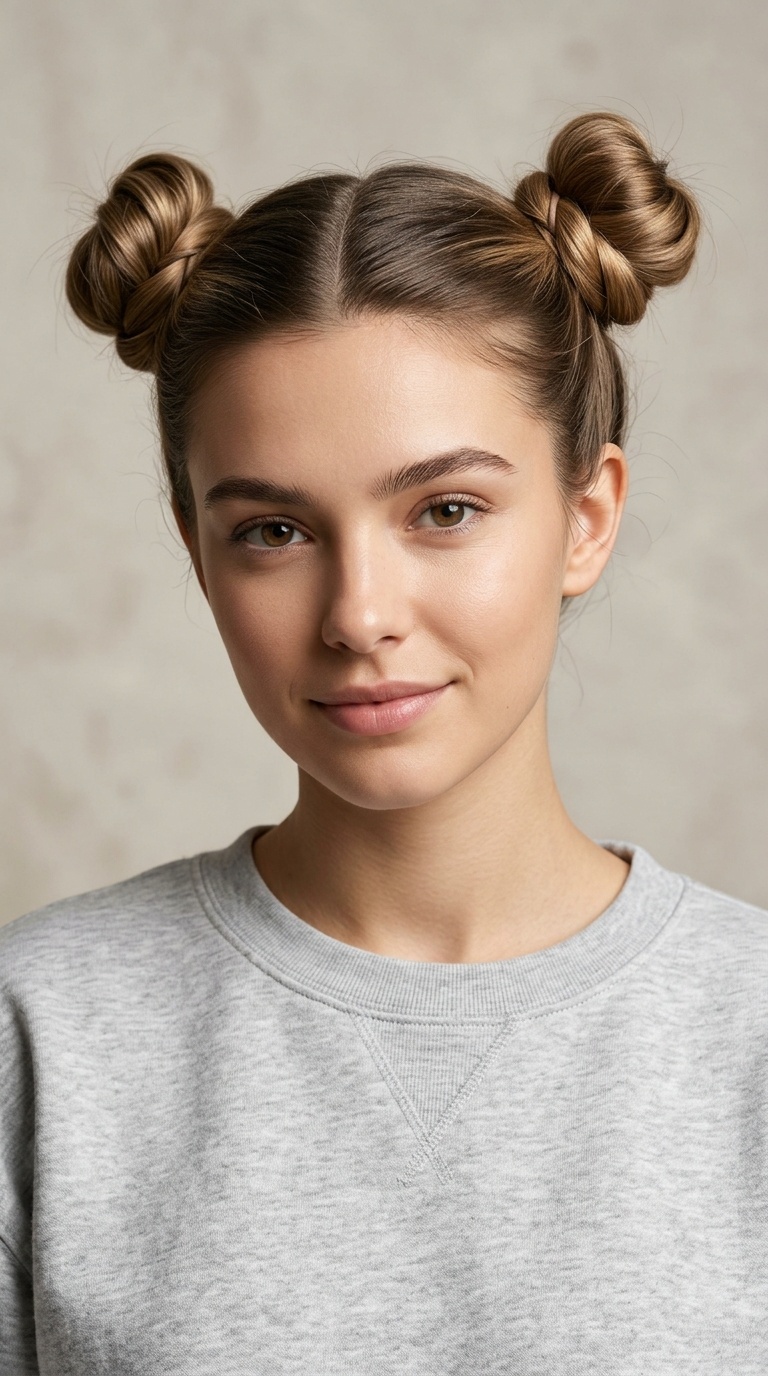 Pigtail Buns (Space Buns)