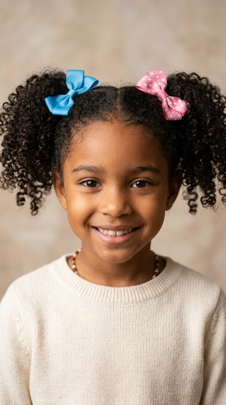 Pigtails with Bows